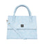 Solid Croco Texture Handbag For Womens