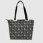 Prtinted Pattern Stylish Circle Grid Handbag For Womens
