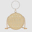 Crystal Crown Round Clutch For Womens
