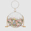 Imperial Bloom Round Clutch For Womens