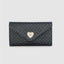 Diagonal Logo Print Envelope Flap Wallet