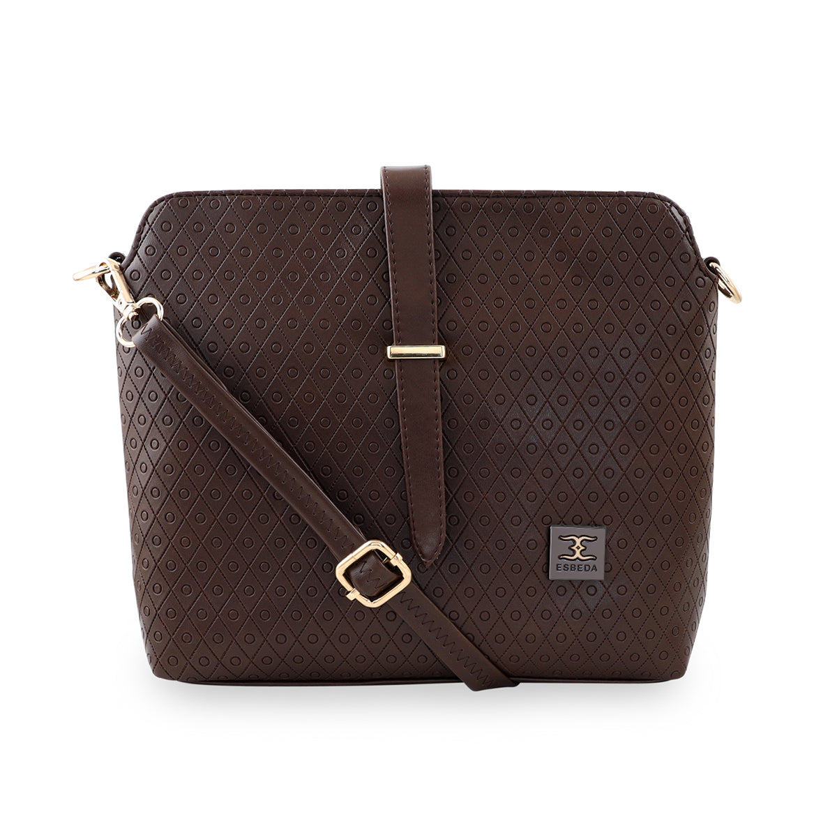 Twill Emboss Sling Bag For Womens