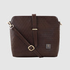 Twill Emboss Sling Bag For Womens