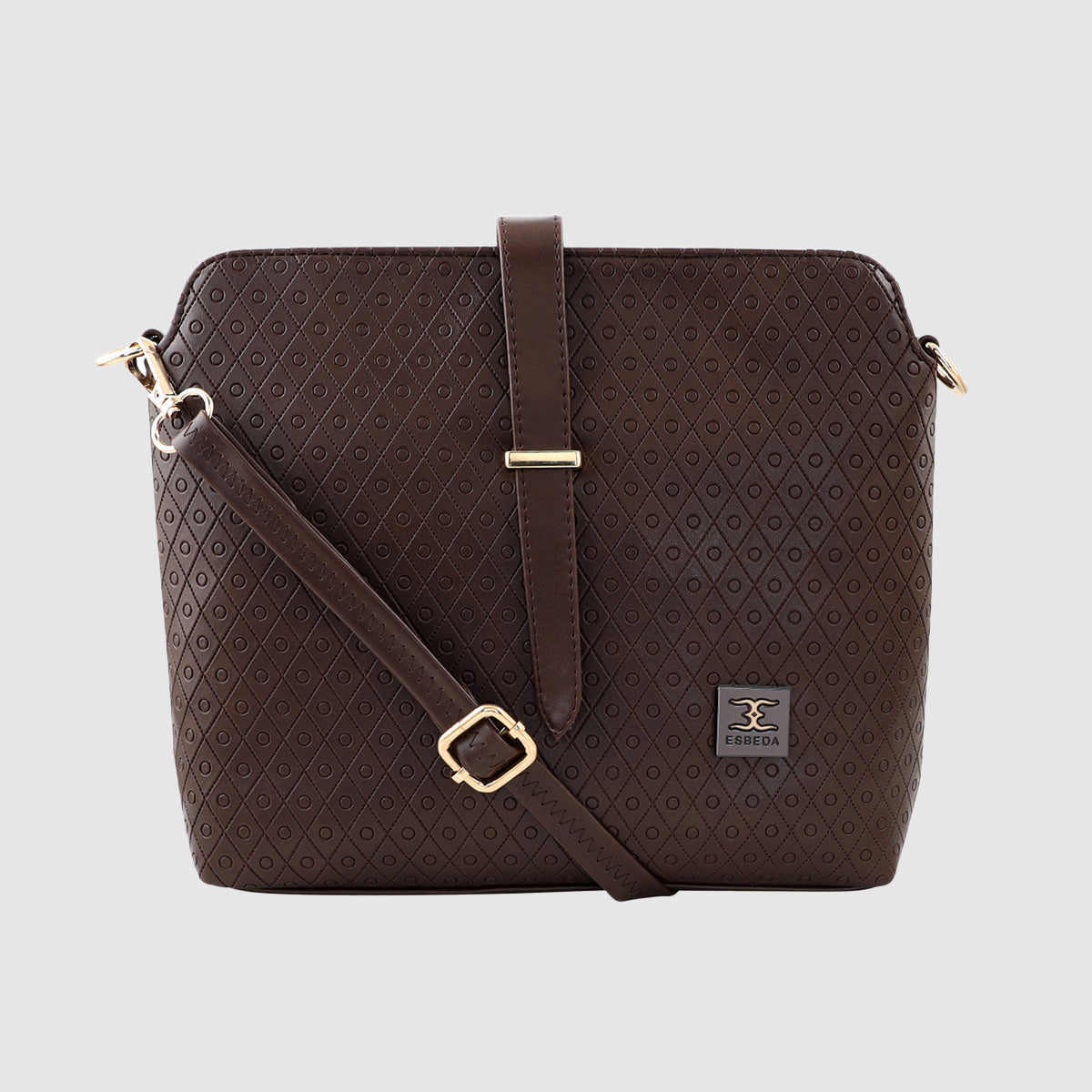 Twill Emboss Sling Bag For Womens