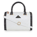 Printed Glitter Top Handle Structured handbag For Womens