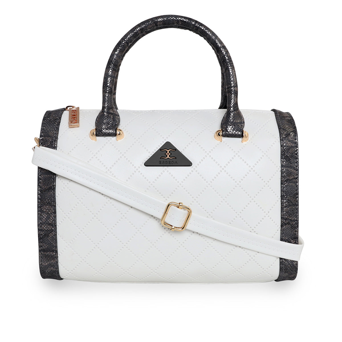 Printed Glitter Top Handle Structured handbag For Womens