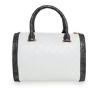 Printed Glitter Top Handle Structured handbag For Womens