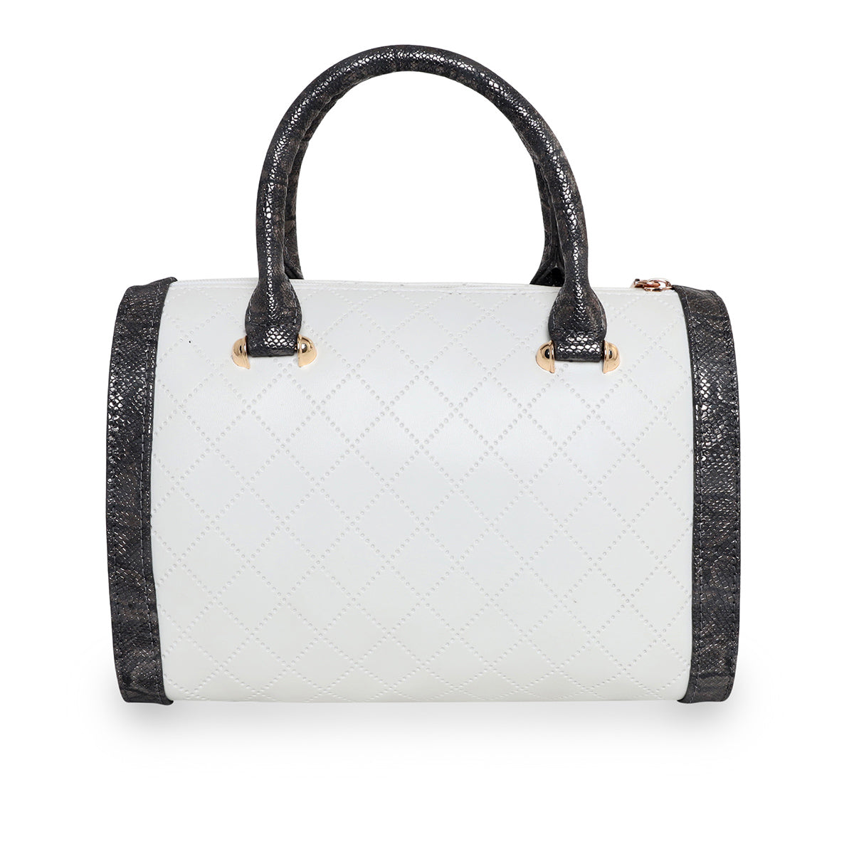 Printed Glitter Top Handle Structured handbag For Womens