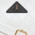 Printed Glitter Top Handle Structured handbag For Womens
