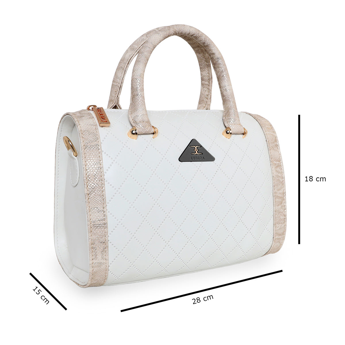 Printed Glitter Top Handle Structured handbag For Womens