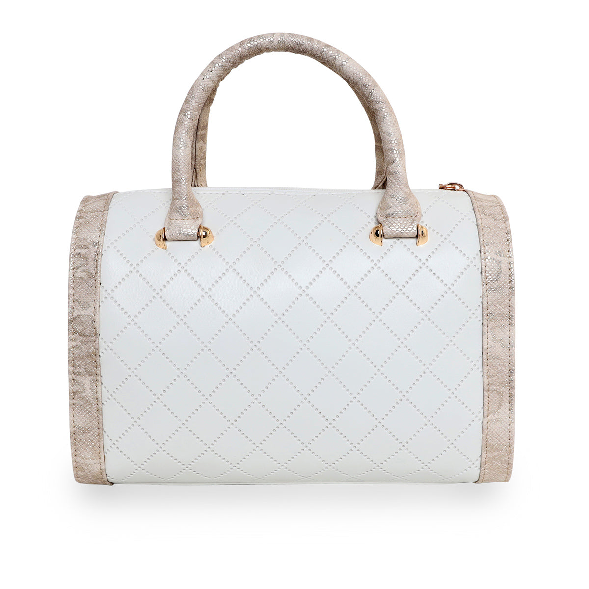 Printed Glitter Top Handle Structured handbag For Womens