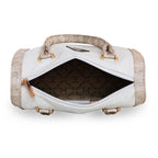 Printed Glitter Top Handle Structured handbag For Womens