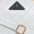 Printed Glitter Top Handle Structured handbag For Womens