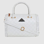 Printed Glitter Top Handle Structured handbag For Womens
