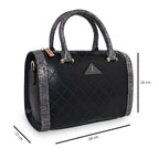Printed Glitter Top Handle Structured handbag For Womens