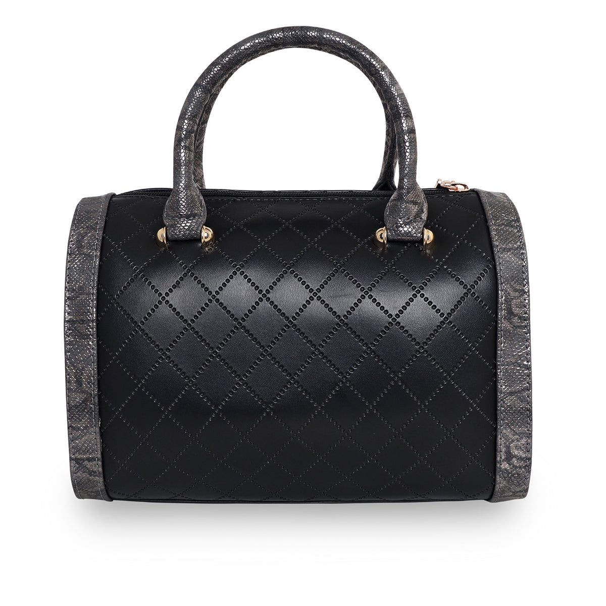 Printed Glitter Top Handle Structured handbag For Womens