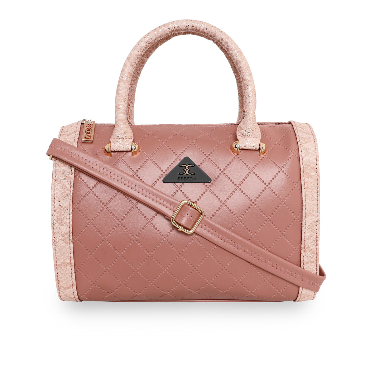 Printed Glitter Top Handle Structured handbag For Womens
