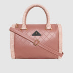 Printed Glitter Top Handle Structured handbag For Womens