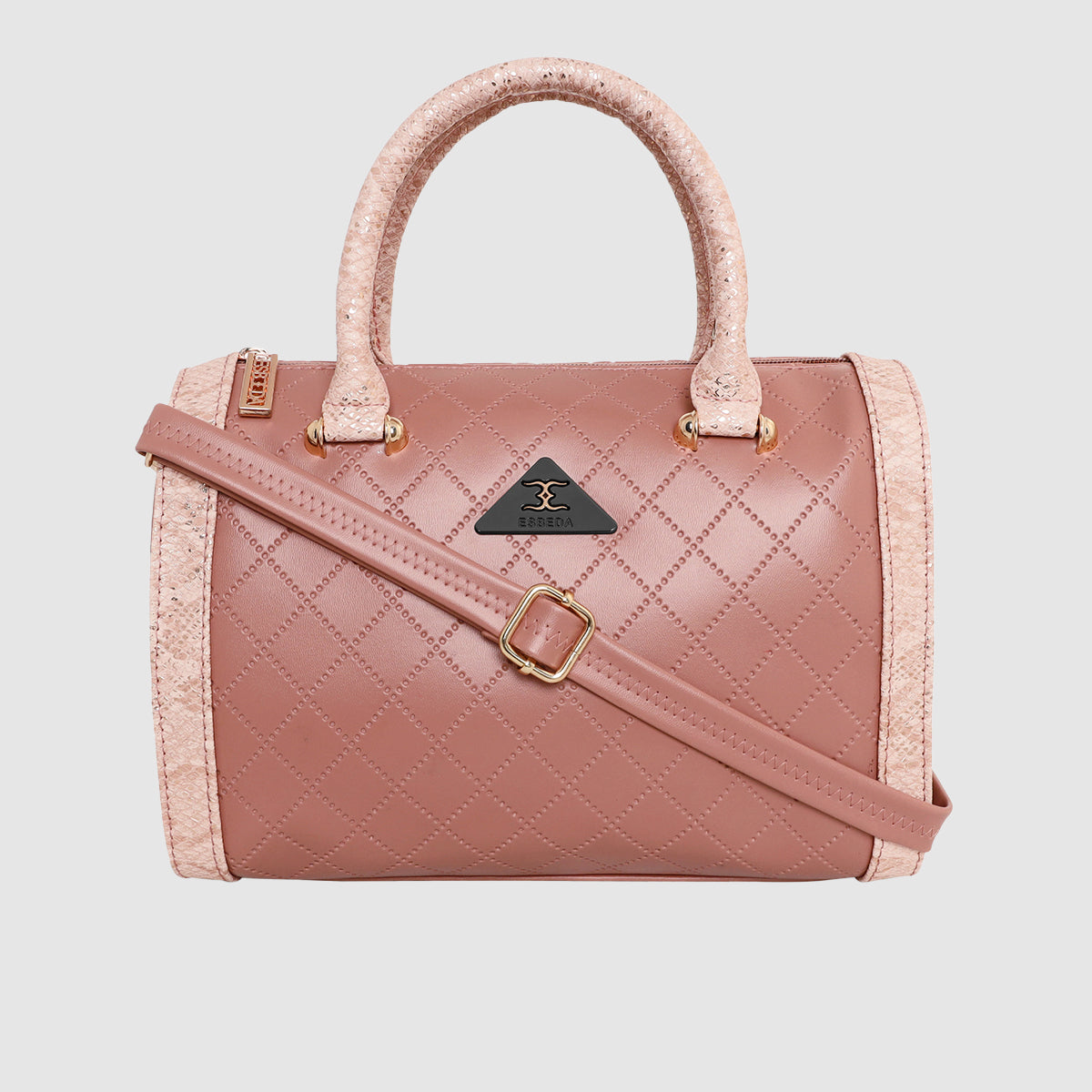 Printed Glitter Top Handle Structured handbag For Womens