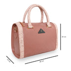 Printed Glitter Top Handle Structured handbag For Womens