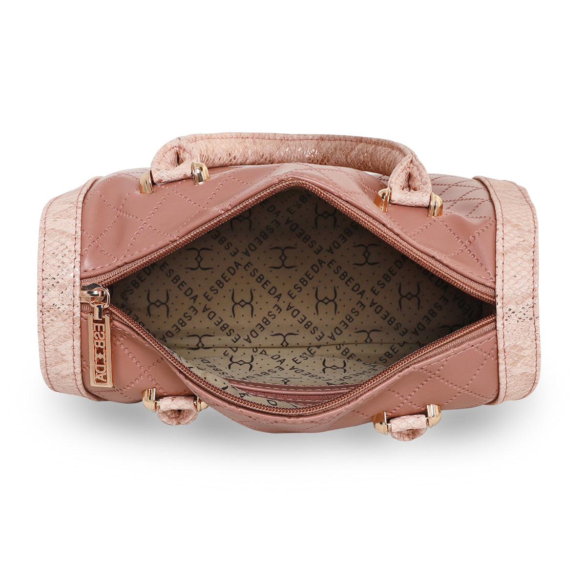 Printed Glitter Top Handle Structured handbag For Womens