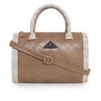 Printed Glitter Top Handle Structured handbag For Womens