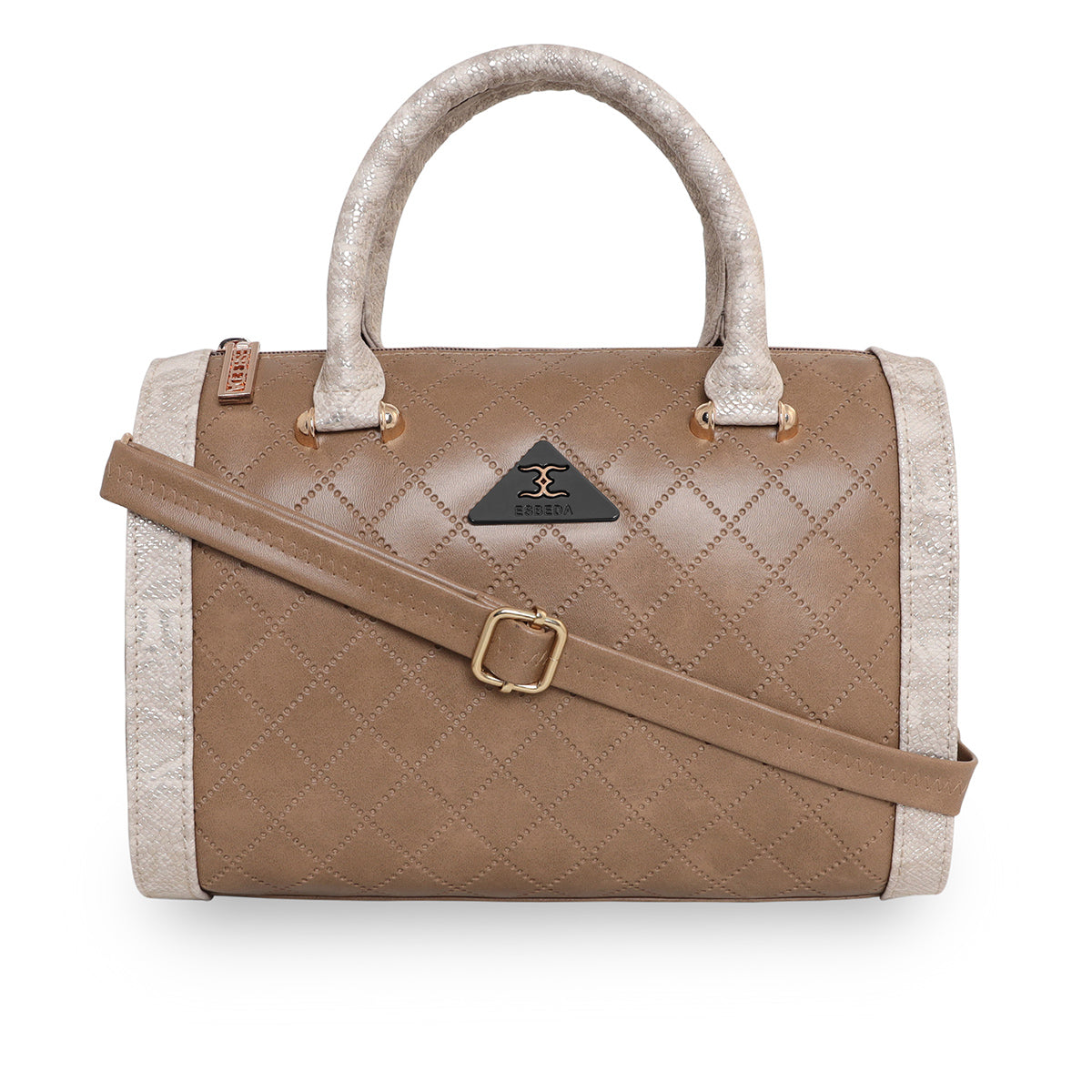 Printed Glitter Top Handle Structured handbag For Womens