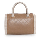 Printed Glitter Top Handle Structured handbag For Womens