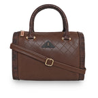 Printed Glitter Top Handle Structured handbag For Womens