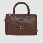 Printed Glitter Top Handle Structured handbag For Womens