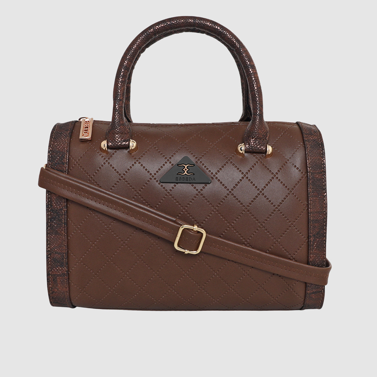 Printed Glitter Top Handle Structured handbag For Womens