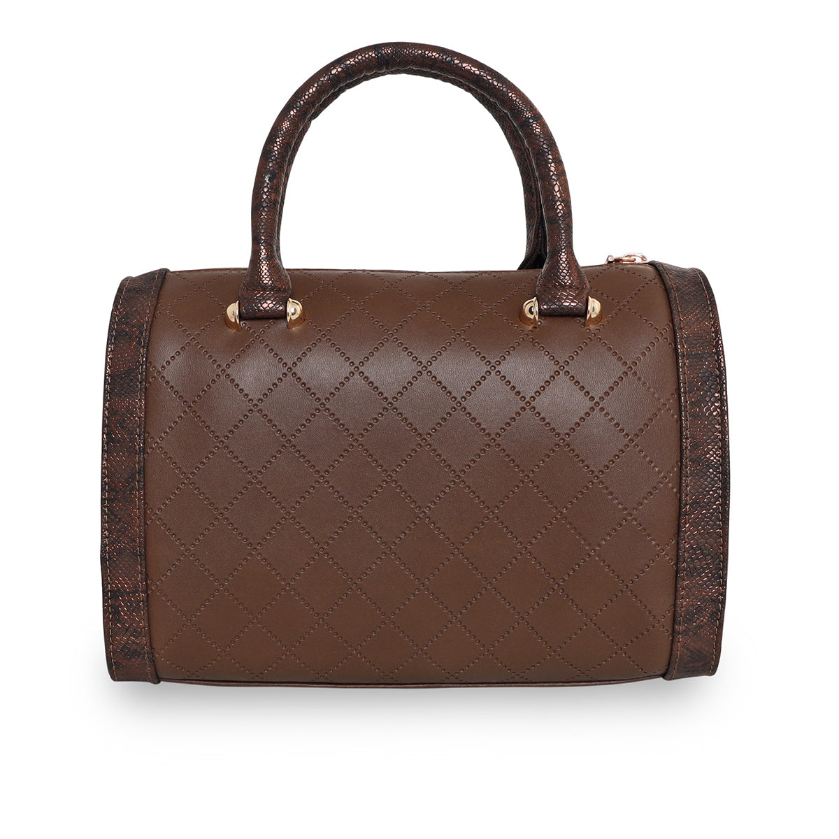 Printed Glitter Top Handle Structured handbag For Womens