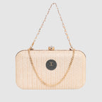 Glitter Shine Oval shape Clutch For Womens