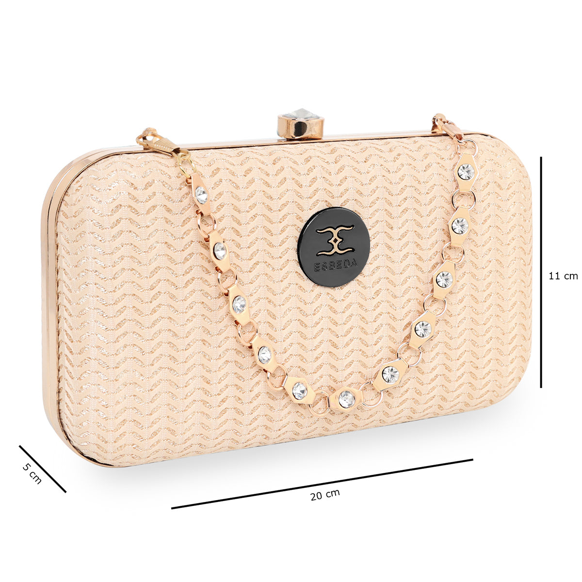 Glitter Shine Oval shape Clutch For Womens Secondary image