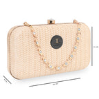 Glitter Shine Oval shape Clutch For Womens