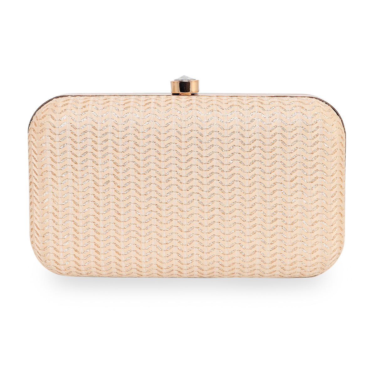 Glitter Shine Oval shape Clutch For Womens
