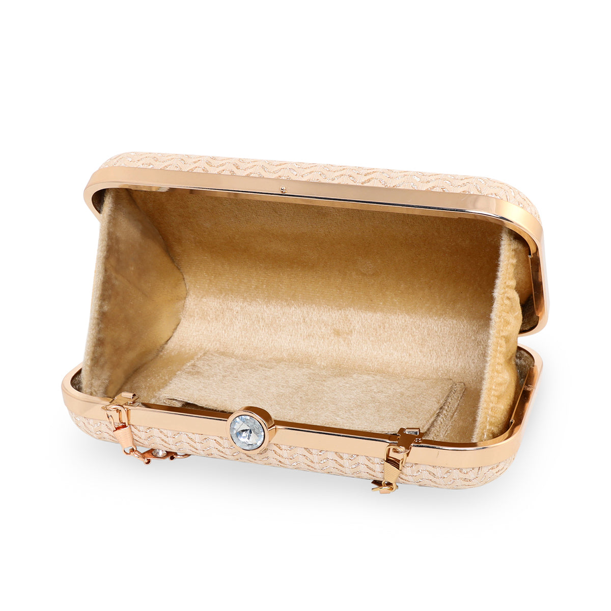 Glitter Shine Oval shape Clutch For Womens
