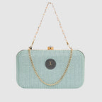 Glitter Shine Oval shape Clutch For Womens