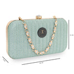 Glitter Shine Oval shape Clutch For Womens