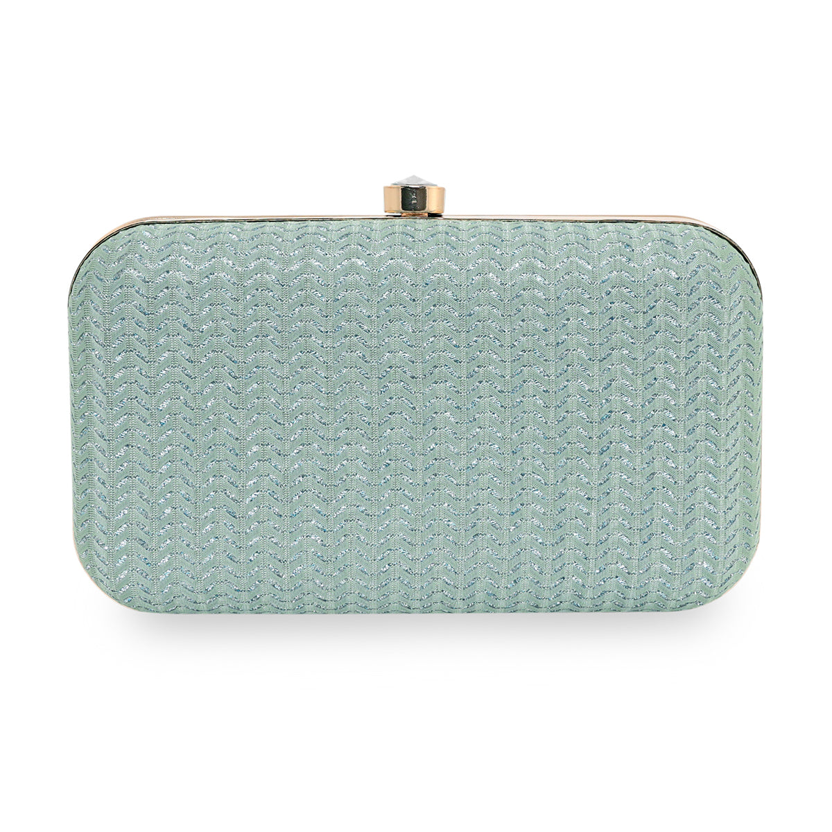 Glitter Shine Oval shape Clutch For Womens