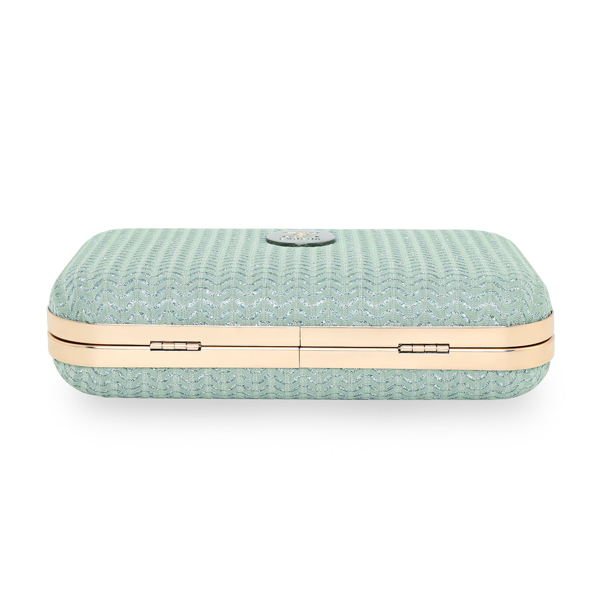 Glitter Shine Oval shape Clutch For Womens