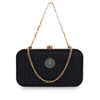 Glitter Shine Oval shape Clutch For Womens