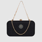 Glitter Shine Oval shape Clutch For Womens
