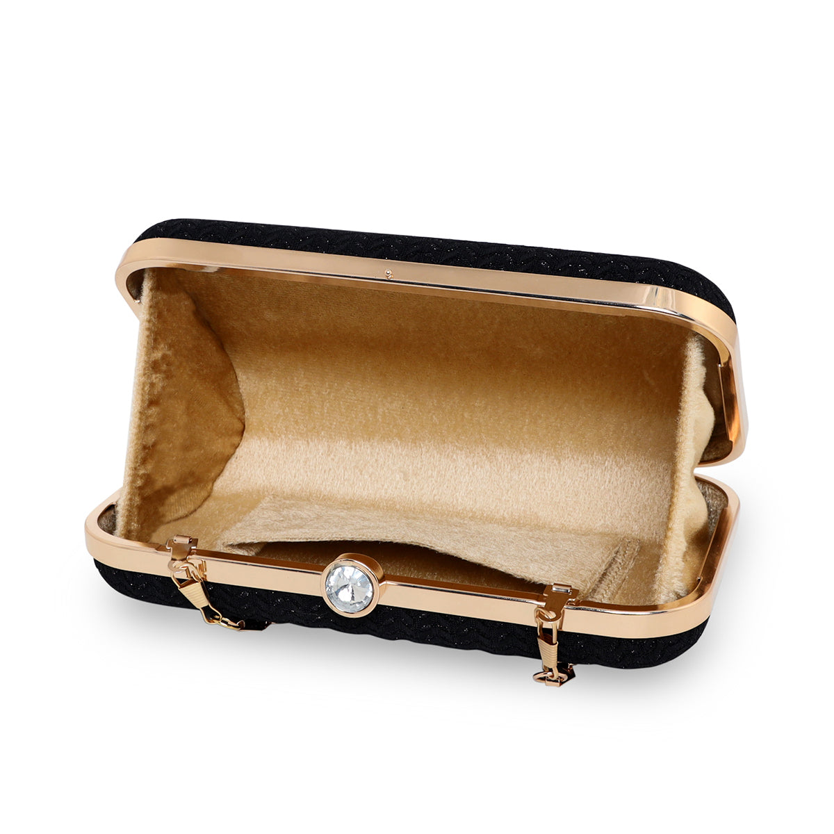 Glitter Shine Oval shape Clutch For Womens