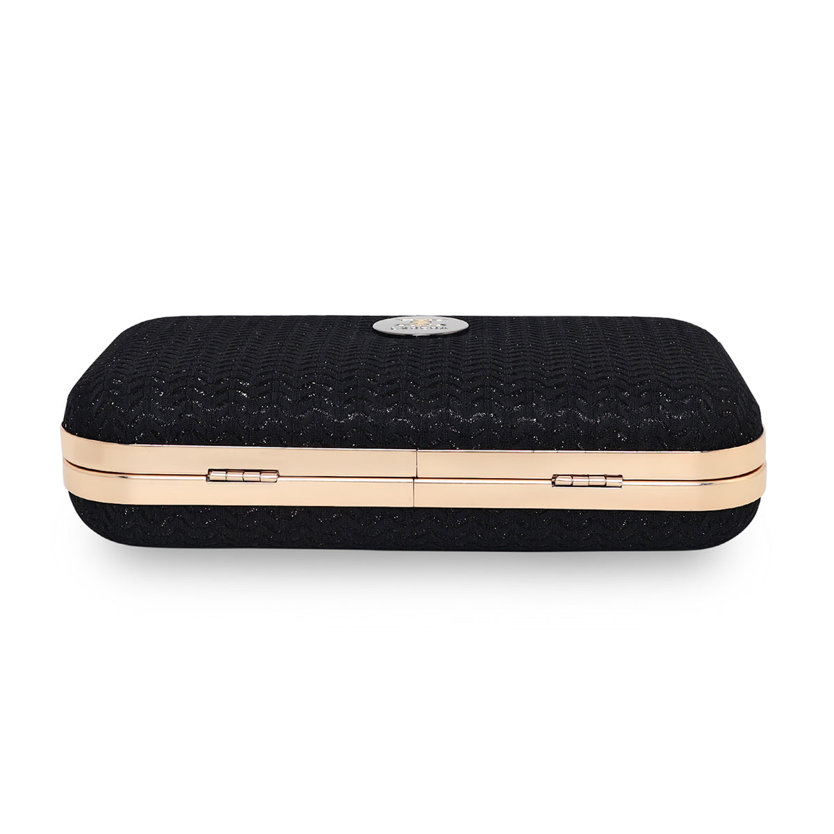 Glitter Shine Oval shape Clutch For Womens
