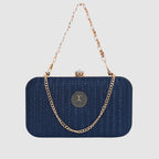 Glitter Shine Oval shape Clutch For Womens