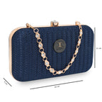 Glitter Shine Oval shape Clutch For Womens