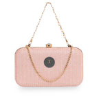 Glitter Shine Oval shape Clutch For Womens