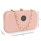 Glitter Shine Oval shape Clutch For Womens
