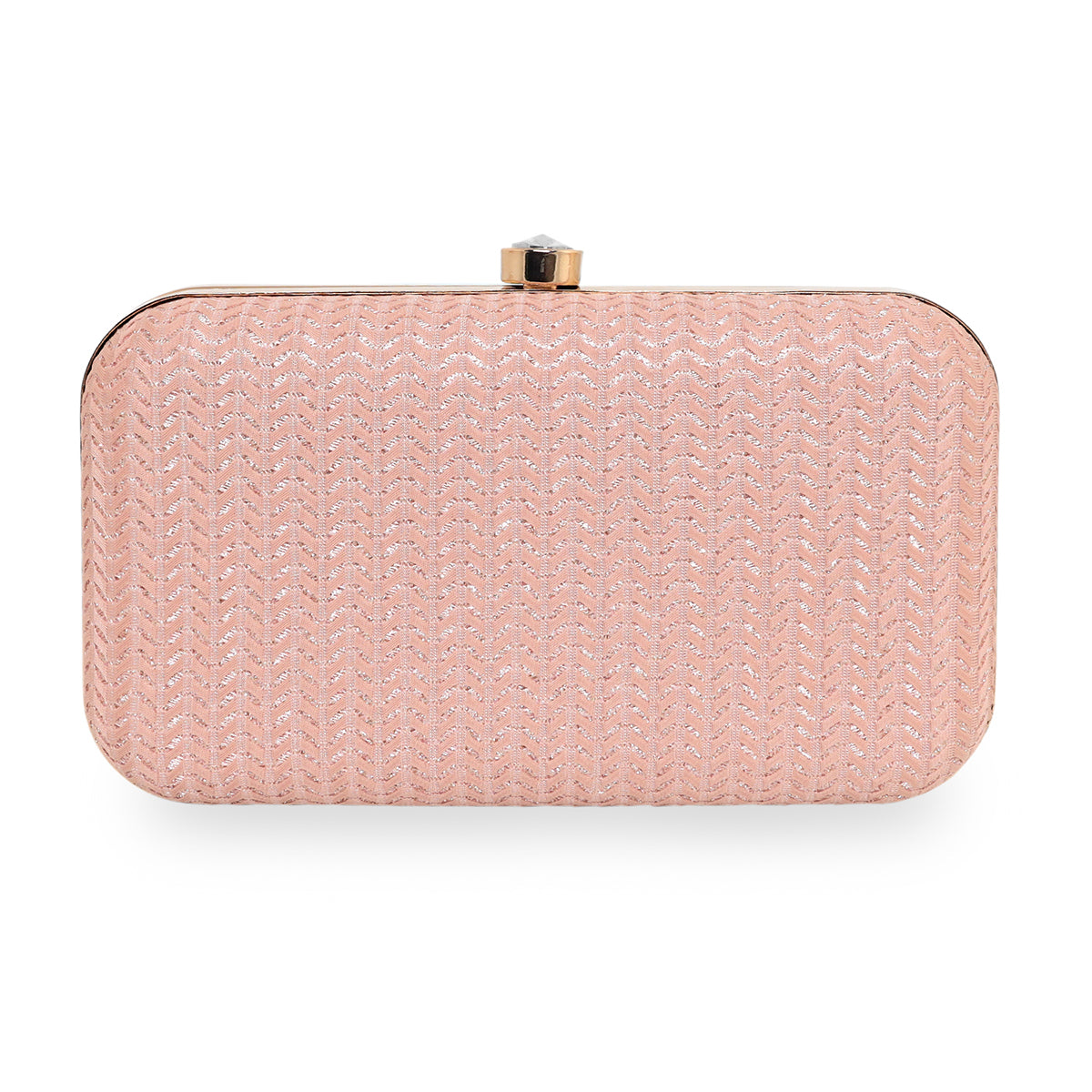 Glitter Shine Oval shape Clutch For Womens